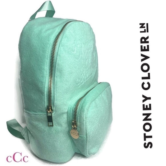 Stoney Clover Lane X Target Mint Green Terry Cloth Backpack NWT main image 15